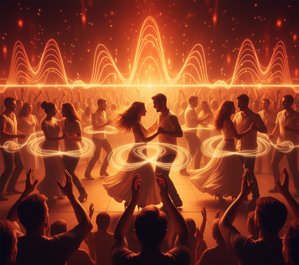 Salsa, Bachata und Kizomba auf einer Tanzparty tanzen.